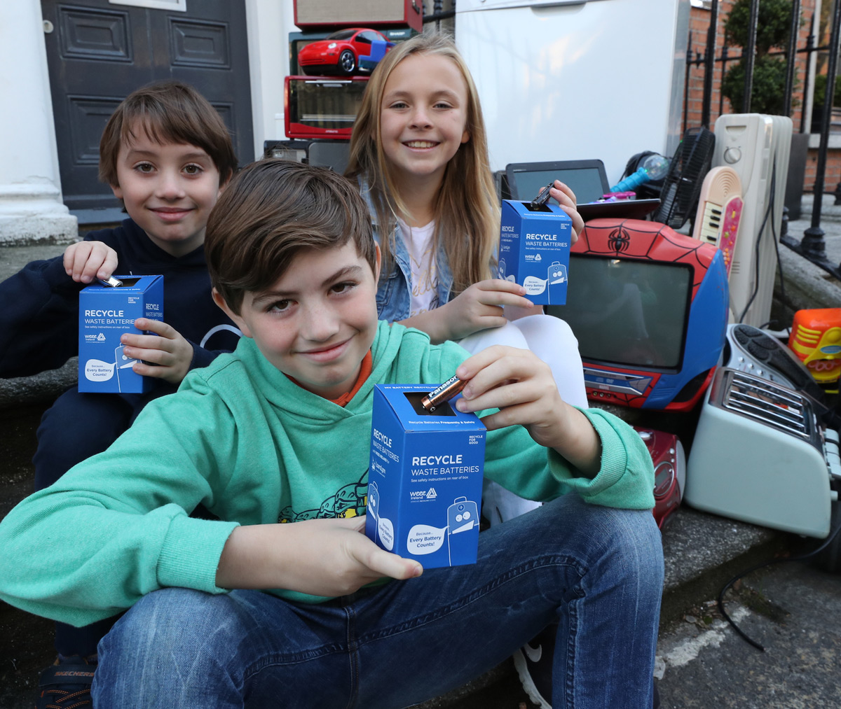 Consumers surpass national recycling targets in 2018 with 11 batteries recycled for every person WEEE Ireland