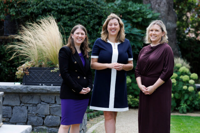 Left to Right: Dr. Geraldine Brennan, Director of Circular Economy Innovation at Irish Manufacturing Research (IMR), Elizabeth O’Reilly, Director of Environmental Compliance & Circular Economy at WEEE Ireland and Martina Hennessy, Assistant Secretary, Circular Economy & Resource Efficiency at the Department of Climate, Energy and the Environment.